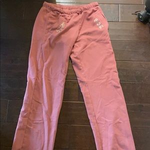 Used women’s pink boyfriend sweatpants